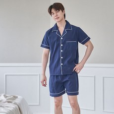 도씨 남성용 자연인견 반팔 카라 잠옷 상하의 세트 패션의류/잡화/속옷/잠옷 반품 최저가 12,730원