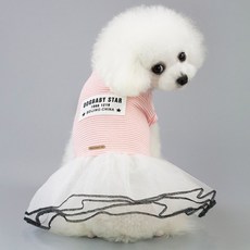 파스텔펫 라인 시스루 레이스 반려동물 원피스, 핑크, 1개 반려동물용품/강아지 용품 반품 최저가 5,330원