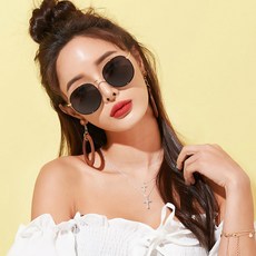 멜라크메 가벼운 동그란 메탈 편광렌즈 선글라스 패션의류/잡화/여성패션 반품 최저가 9,940원