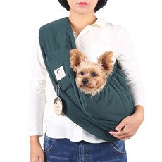 칸도스포츠 반려동물 보뚜 슬링백, 다크그린, 1개 반려동물용품/고양이 용품 반품 최저가 16,920원