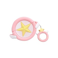 카드캡터 별봉 에어팟 프로 케이스, 연핑크 가전디지털/음향기기 반품 최저가 3,030원