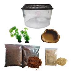 로라펫 달팽이 키우기 세트 파충류 사육장 원형, 혼합색상, 1세트 반려동물용품/소동물/가축용품 반품 최저가 12,490원