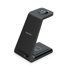 만렙 3in1 무선충전기 갤럭시워치7 Z폴드 Z플립 호환, 블랙, 1개 가전디지털/휴대폰 액세서리 반품 최저가 26,540원