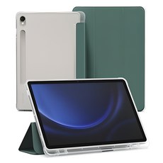 신지모루 클리어 펜슬 수납 태블릿PC 케이스, 다크 그린, 1개 undefined/undefined 반품 최저가 9,660원