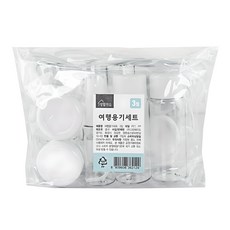 생활미소 여행용 용기 3p 세트, 혼합색상, 1세트 뷰티/뷰티소품 반품 최저가 3,070원