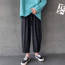 페이퍼먼츠 남성용 캐주얼 데일리 편한 루즈핏 와이드핏 9부 배기 팬츠 13818 패션의류/잡화/남성패션 반품 최저가 6,820원