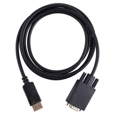 컴스 디스플레이포트 to VGA 변환 케이블 컨버터 DP to VGA DisplayPort 1.8m, BT407 가전디지털/PC부품 반품 최저가 7,870원