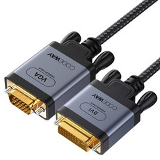 코드웨이 DVI-D to RGB VGA 케이블, 1개, 1.2m 가전디지털/PC부품 반품 최저가 7,250원