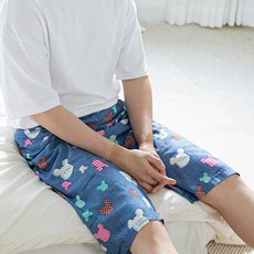 테라우드 남성용 레이온 7부 파자마 잠옷 바지 패션의류/잡화/속옷/잠옷 반품 최저가 3,140원