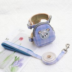 카르노코리아 강아지 곰돌이 산책가방 하네스 세트 S, 블루, 1세트 반려동물용품/펫티켓 산책용품 반품 최저가 10,800원