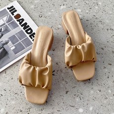 라블 여성용 셔링 쿠션 뮬슬리퍼 4.5cm 패션의류/잡화/여성패션 반품 최저가 10,540원