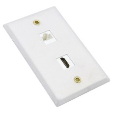 컴스 월 플레이트 알루미늄 HDMI RJ45 LAN 랜 벽면 매립 설치, 1개 가전디지털/PC주변기기 반품 최저가 7,350원