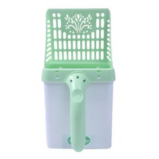 몬스펫 고양이 화장실 깔끔 모래삽 삽 통 일체형, 그린, 1개 반려동물용품/고양이 용품 반품 최저가 6,570원