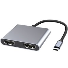 아모란나 C타입 듀얼 HDMI 분배기, C타입 HDMI 듀얼젠더, 혼합색상, 1개 가전디지털/휴대폰 액세서리 반품 최저가 20,360원