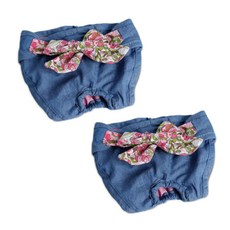 Dr.Mini 고양이 & 강아지 생리바지 팬티 청 플라워, L, 2개 반려동물용품/펫티켓 산책용품 반품 최저가 11,430원