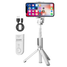 셀루미 SEL-BT400 셀카봉 삼각대, 크림 화이트, 1개 가전디지털/휴대폰 액세서리 반품 최저가 14,650원