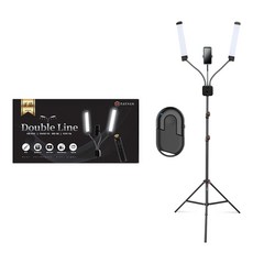 대한 방송 촬영 미용 뷰티 메이크업 네일 더블라인 조명 + 무선 블루투스 리모컨 + 슈퍼 스탠드 거치대 세트, 1세트, 더블 슈퍼 리모트 DL-KIT07 가전디지털/카메라 반품 최저가 86,980원