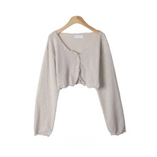 여성용 루카니 물결 크롭 시스루 가디건 CD1495K16 패션의류/잡화/여성패션 반품 최저가 12,490원