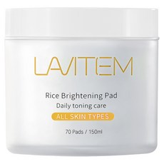 라비템 라이스 브라이트닝 스킨 패드, 70매, 1개 뷰티/스킨케어 반품 최저가 17,670원