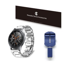 디씨네트워크 갤럭시 워치3/ 액티브1/2/ 기어 스포츠 메탈 41/42mm 호환스트랩 + 시계줄 공구세트, 실버(스트랩), 블루(공구) 가전디지털/스마트워치/밴드 반품 최저가 5,870원