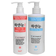 하얀눈 발효 톤업 바디 로션 250ml + 화이트 바디 워시 400ml 세트, 1세트 뷰티/스킨케어 반품 최저가 17,800원