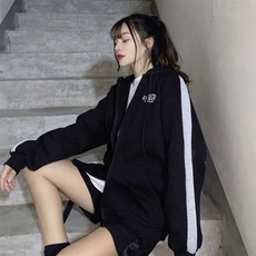 엘레스 여성점퍼 기모 루즈핏 점퍼 후드집업 집업류 패션의류/잡화/여성패션 반품 최저가 11,940원