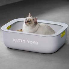 클린온 모래튀김방지 오픈형 고양이 화장실, 그레이, 1개 반려동물용품/고양이 용품 반품 최저가 47,560원