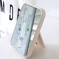 무다스 파스텔 라운드 엣지 렉탱글 휴대용 접이식 탁상 거울 두께보강형, 아이보리 뷰티/뷰티소품 반품 최저가 3,670원