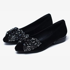 여성용 소프트 쥬얼리 리본 플랫 슈즈 패션의류/잡화/여성패션 반품 최저가 16,480원