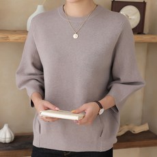 빼빼 여성용 핀턱 소매볼륨퍼프 7부 니트 티셔츠 패션의류/잡화/여성패션 반품 최저가 18,520원