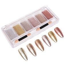 테네져 유리 오로라 미러 글리터 네일 파우더 6종 세트, A7, 1개 뷰티/네일 반품 최저가 5,600원