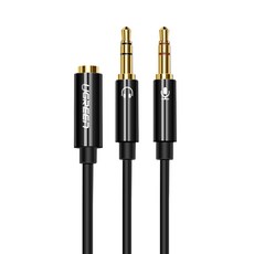 유그린 고급형 마이크 이어폰 분배기 Y케이블 3.5mm, AV140, 블랙 가전디지털/음향기기 반품 최저가 4,890원