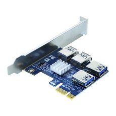 엠비에프 PCI-E USB3.0 멀티 4포트 라이저 카드 데스크탑용, MBF-MINING4P, 1개 가전디지털/PC부품 반품 최저가 23,490원