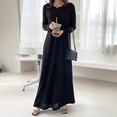 세이스타일 여성용 켄즈 긴팔 박스 A라인 롱 원피스 패션의류/잡화/여성패션 반품 최저가 13,900원