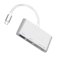 뉴비아 5in1 멀티포트 C타입 카드리더 USB허브 SDC-T5, 실버, 1개 undefined/undefined 반품 최저가 6,900원