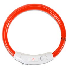 딩동펫 반려견 충전식 LED 목걸이, 레드, 1개 반려동물용품/펫티켓 산책용품 반품 최저가 5,830원