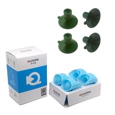 샘아쿠아 QUACOK 스펀지 여과기 출수구 블루 야광 + 흡착고무 4p 세트, 1세트 반려동물용품/관상어 용품 반품 최저가 7,180원