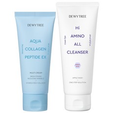 듀이트리 아쿠아 콜라겐 펩타이드 EX 멀티 크림 80ml + 하이 아미노 올 클렌저 150ml, 1개 뷰티/스킨케어 반품 최저가 5,610원