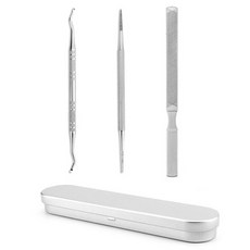 카카스 발톱큐렛 3종 세트, 1세트, 실버 뷰티/네일 반품 최저가 9,550원