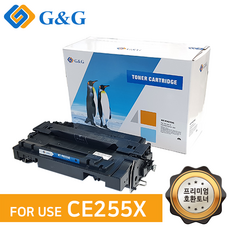 지엔지 HP 프린터 호환 토너 CE255X, 검정, 1개 가전디지털/프린터/복합기 반품 최저가 9,670원
