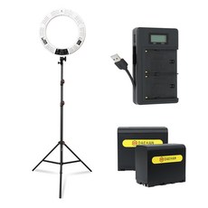 대한 링라이트 45.5cm + 슈퍼 스탠드 + 배터리 2p + 충전기 + 가방 세트, 1세트, KIT-RL18-04(화이트) 가전디지털/카메라 반품 최저가 100,510원