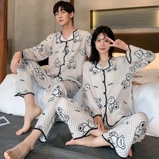 러빙리 제이곰 빅사이즈 커플잠옷 홈웨어 파자마세트 (신혼 여행 파티룩) 패션의류/잡화/속옷/잠옷 반품 최저가 19,800원