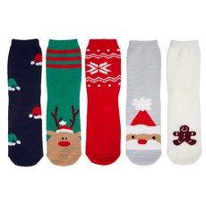 베이스알파 에센셜 논슬립 크리스마스 수면 양말 5켤레 패션의류/잡화/여성패션 반품 최저가 10,190원