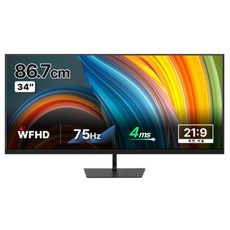 한성컴퓨터 WFHD 울트라와이드 모니터, 86.7cm, TFG34F07WP(일반) 가전디지털/모니터 반품 최저가 333,760원