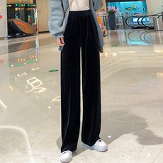 디어로라 여성용 벨벳 와이드핏 밴딩팬츠 패션의류/잡화/여성패션 반품 최저가 8,480원