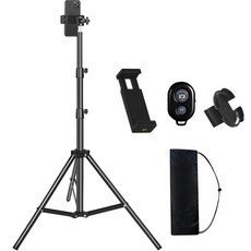 디지지 볼헤드 삼각대 스탠드 블랙 스마트폰홀더 + 파우치 + 리모컨 세트, 스탠드(D21-0811), 1개 가전디지털/1인방송 전문관 반품 최저가 13,230원