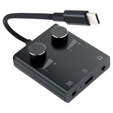 컴스마트 AUX 볼륨 사운드카드 C타입 오디오 젠더 USB 3.1 to 듀얼 3.5mm, 1개 가전디지털/휴대폰 액세서리 반품 최저가 26,190원