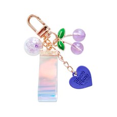 만행샵 하트체리 오로라 투명볼 에어팟 키링, 퍼플 가전디지털/음향기기 반품 최저가 7,310원