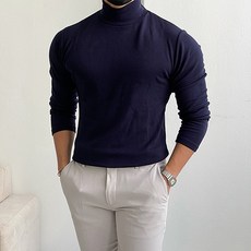 남자다잉 남성용 데일리 머슬핏 스판 반목폴라 니트 패션의류/잡화/남성패션 반품 최저가 25,150원