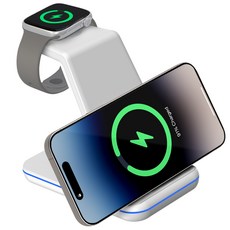 홈플래닛 3in1 23W 무선 충전기 + CtoC 1.5m 케이블 세트 (애플워치 전용), 화이트, 1개 가전디지털/휴대폰 액세서리 반품 최저가 15,890원